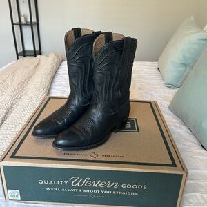 The Jamie Tecovas Black Cowgirl / Cowboy Boot